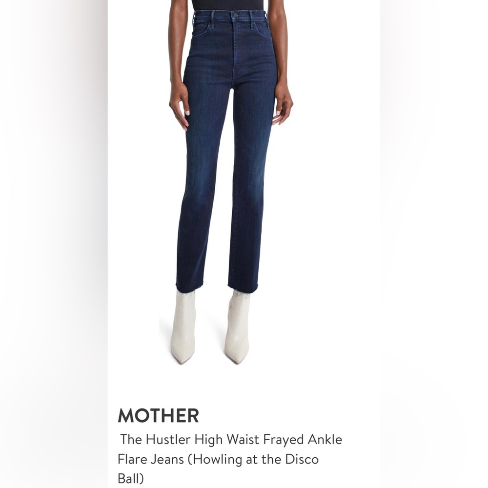 MOTHER the Hustler Dark Indigo High-Rise Jeans
